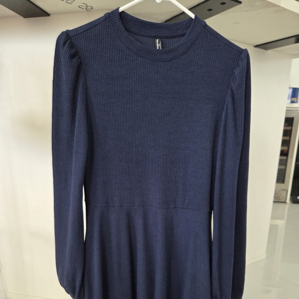 Navy Long Sleeve Dress
